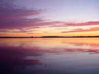 sunrise on lake