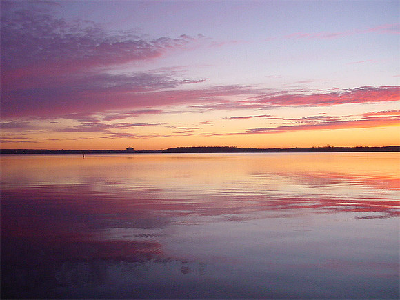 sunrise on lake